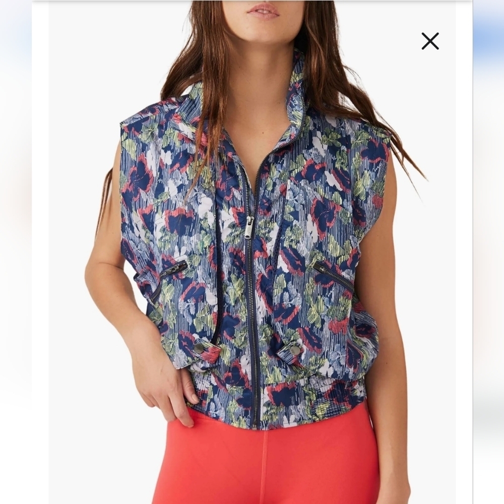 Free People Movement NWTs Off the Grid Printed Vest